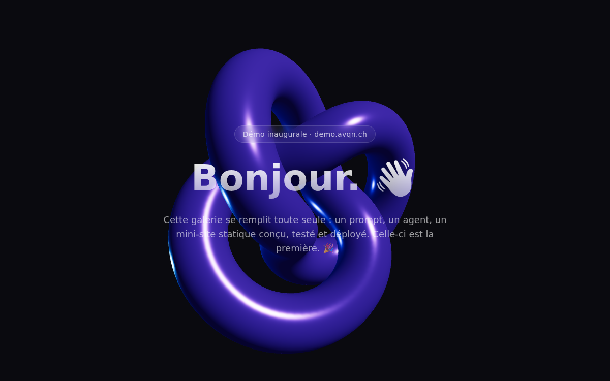 Aperçu de Bienvenue
